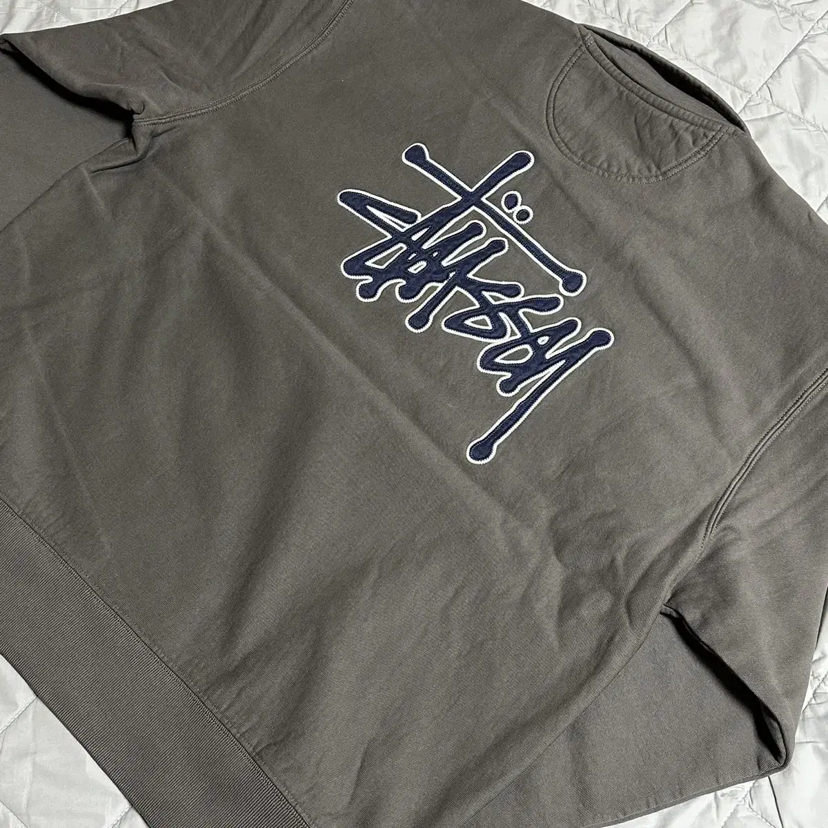 [L,XL] 스투시 데님티어스 하프집업- 새상품