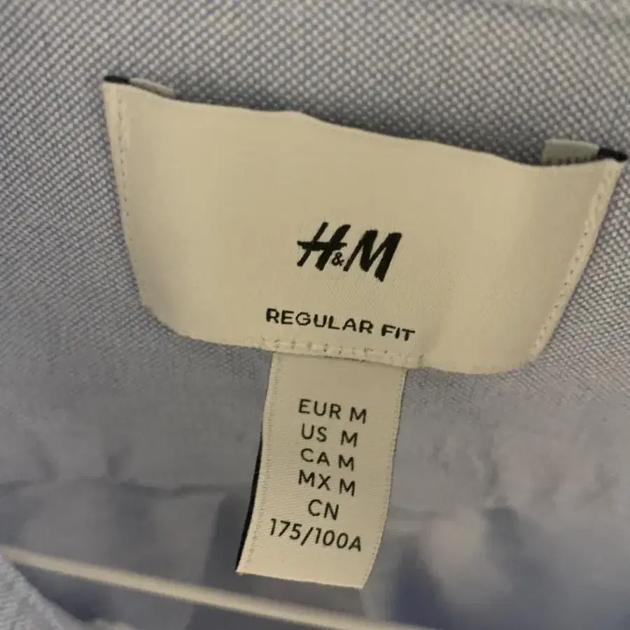 h&m 셔츠 새상품 파란셔츠