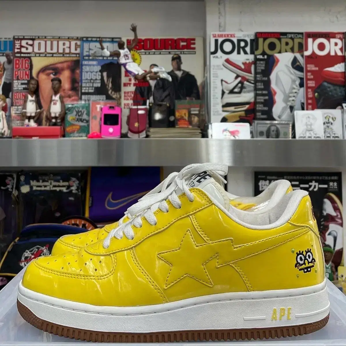 bape x spongebob bapesta 베이프 스펀지밥