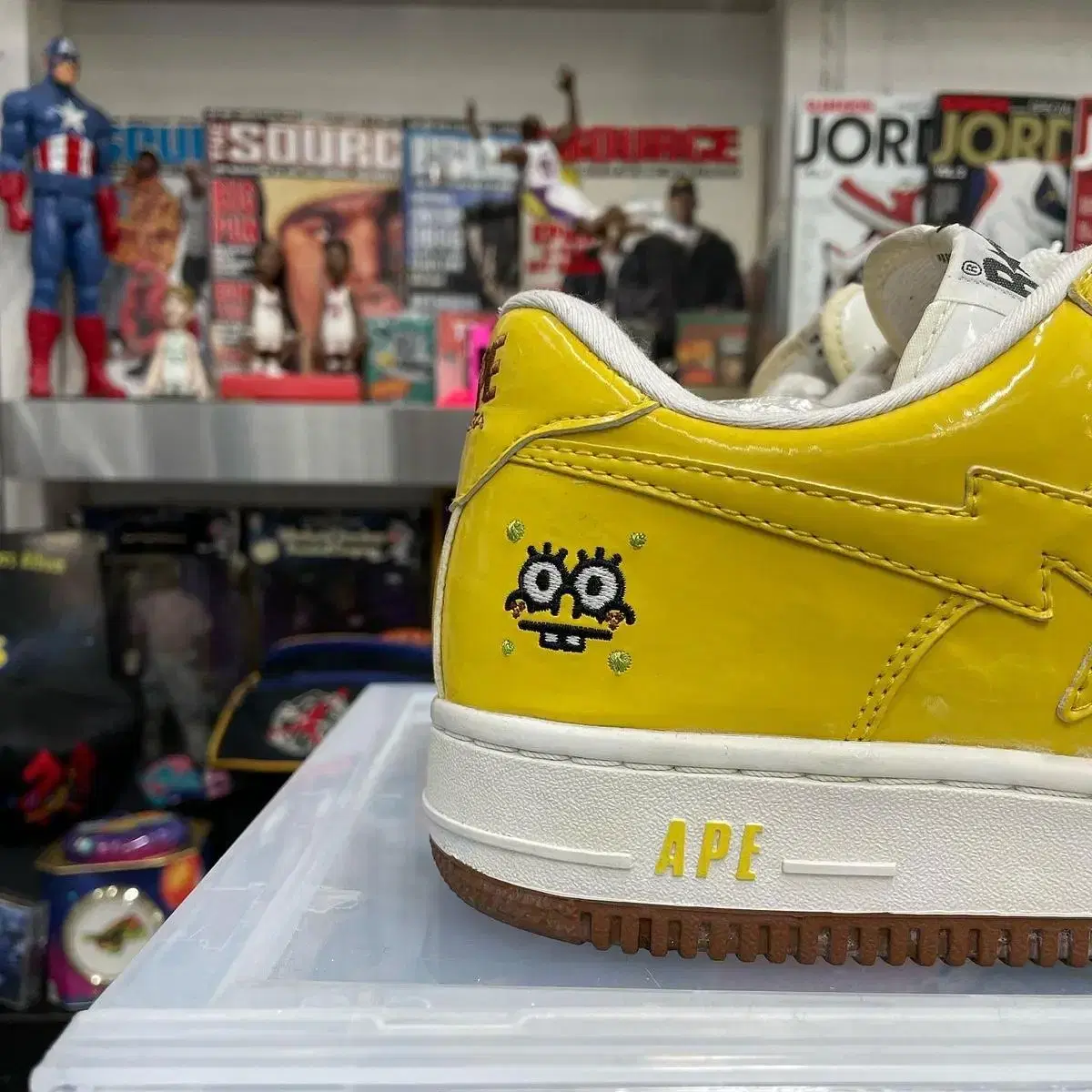 bape x spongebob bapesta 베이프 스펀지밥