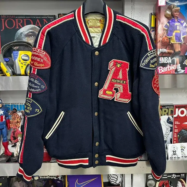 아비렉스 avirex wool varsity jacket