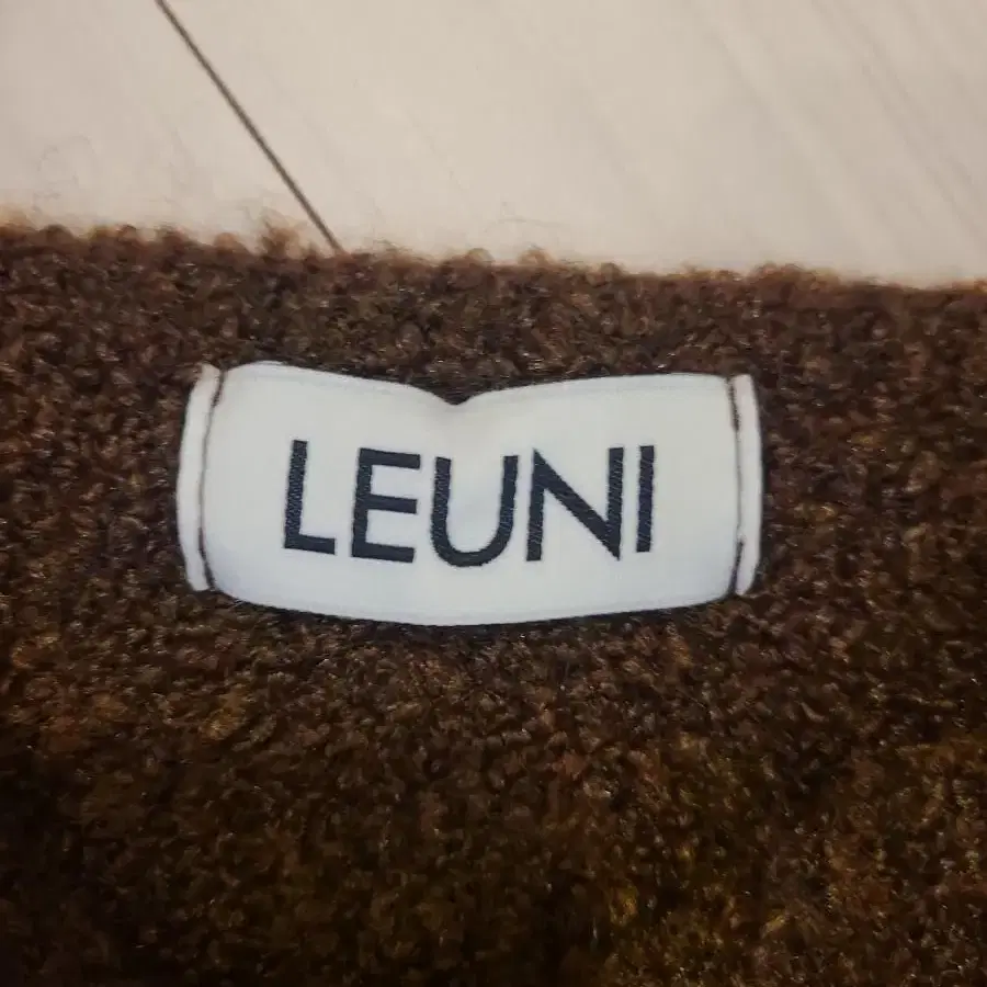 LEUNI 리유니 가디건 에코 가디건 세트 _레드브라운