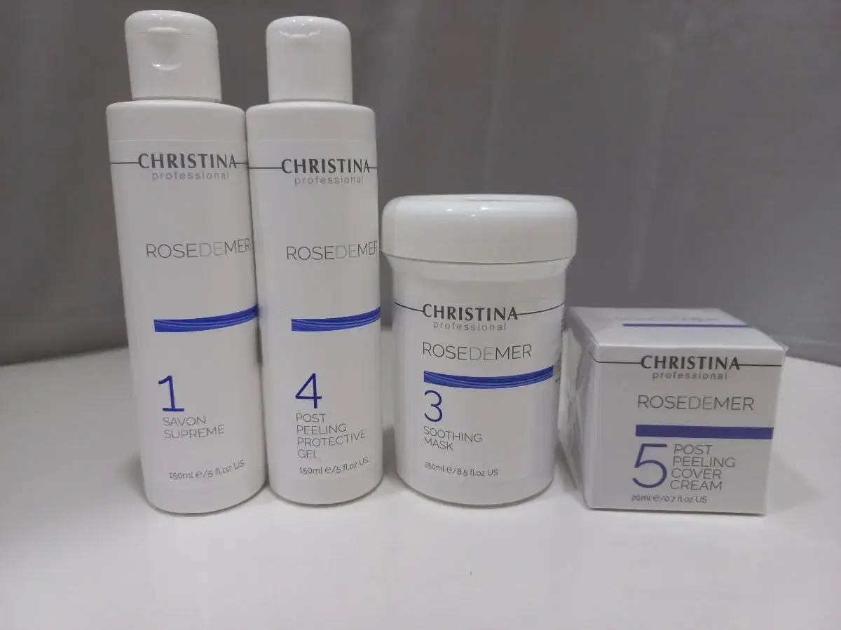 Christina Rosepeel Acne Cleanser,Soothing Pack,Protective Gel,Sunscreen