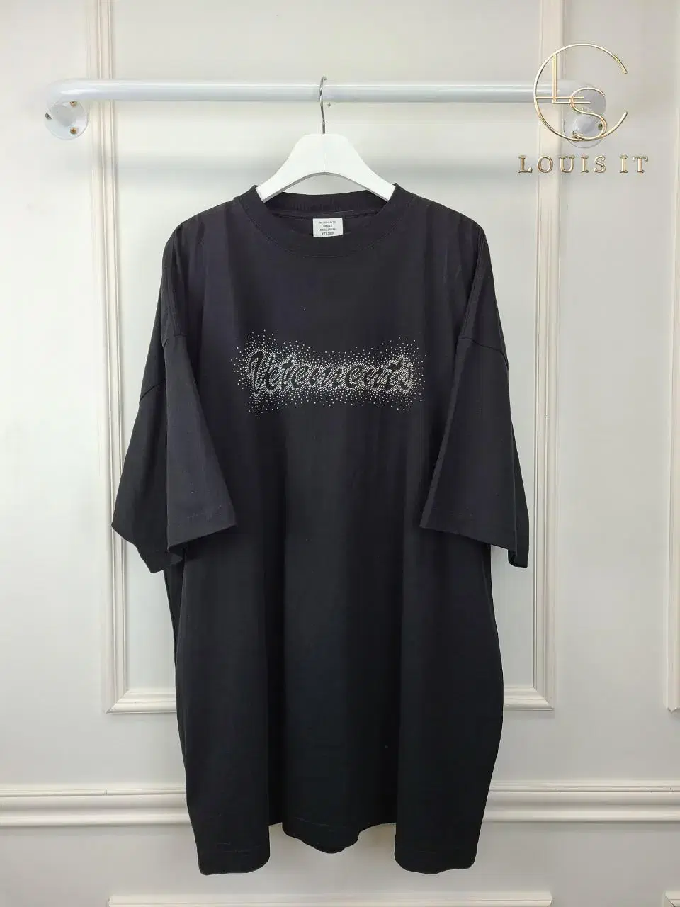 [XS] Vetements Black Cubic Blink Logo Vahn Tee