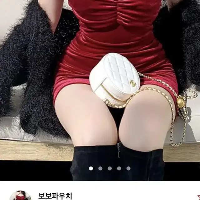 에이블리 파티룩 벨벳 나시 원피스 연말룩