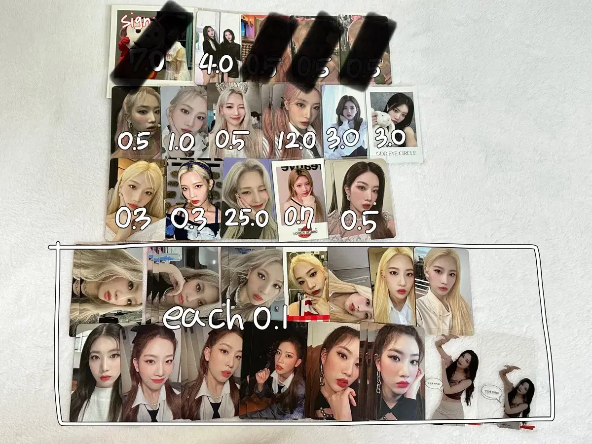 loona loona kim lip photocard wts