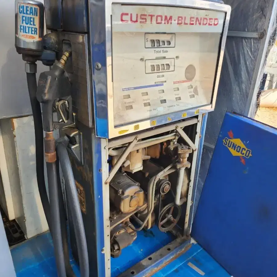 빈티지 미국 주유기 SUNOCO Gasoline Gas Pump