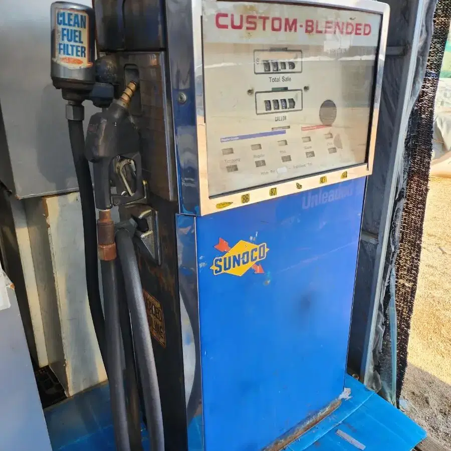 빈티지 미국 주유기 SUNOCO Gasoline Gas Pump