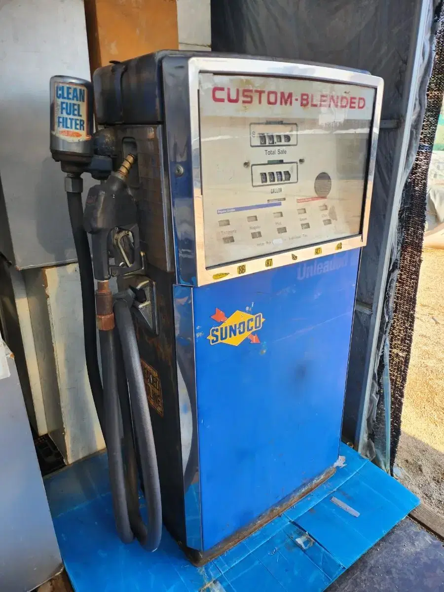 빈티지 미국 주유기 SUNOCO Gasoline Gas Pump