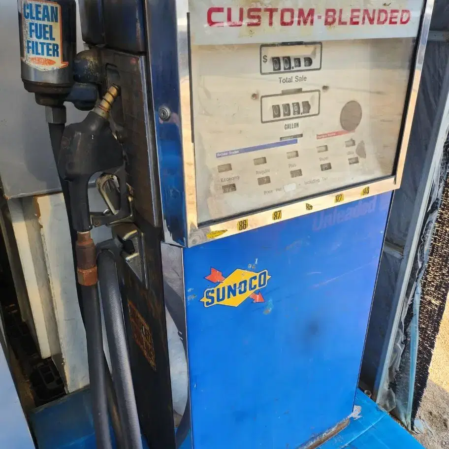 빈티지 미국 주유기 SUNOCO Gasoline Gas Pump