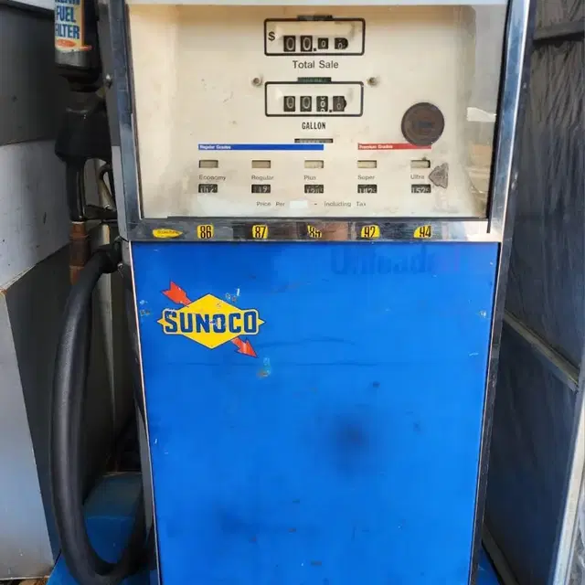 빈티지 미국 주유기 SUNOCO Gasoline Gas Pump