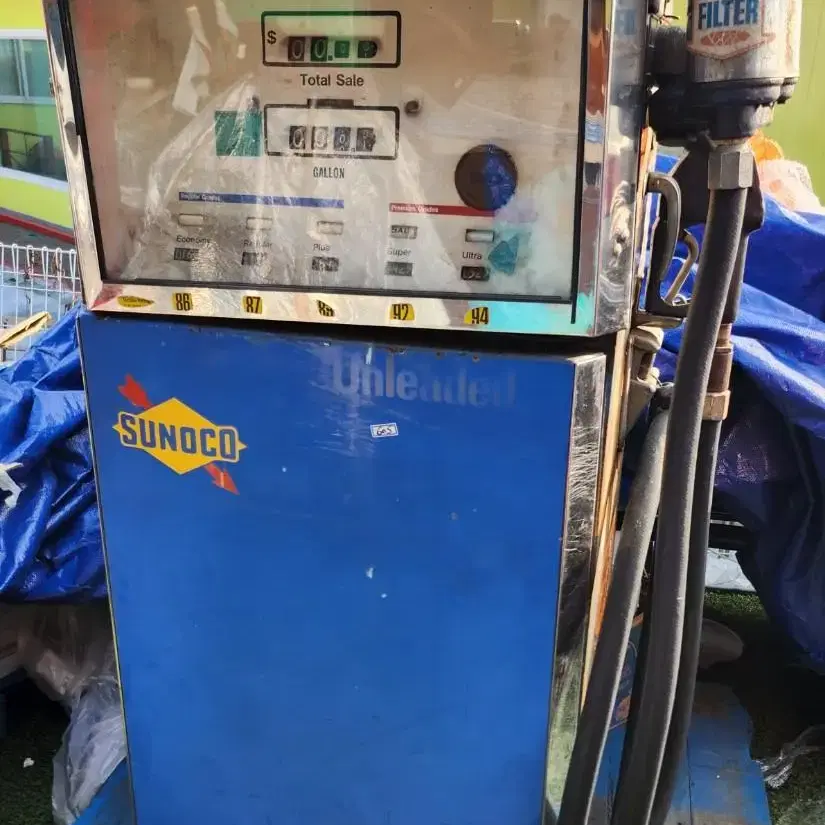 빈티지 미국 주유기 SUNOCO Gasoline Gas Pump