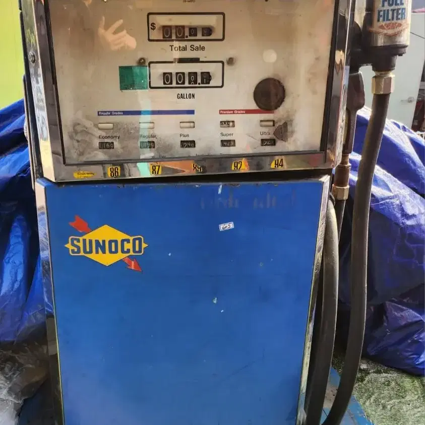 빈티지 미국 주유기 SUNOCO Gasoline Gas Pump