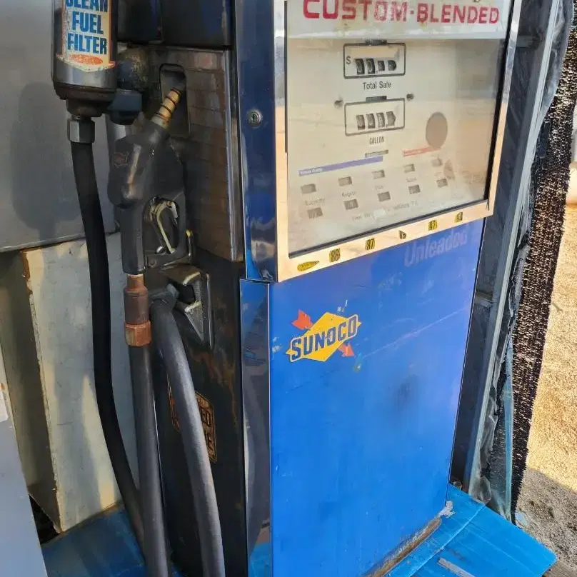 빈티지 미국 주유기 SUNOCO Gasoline Gas Pump