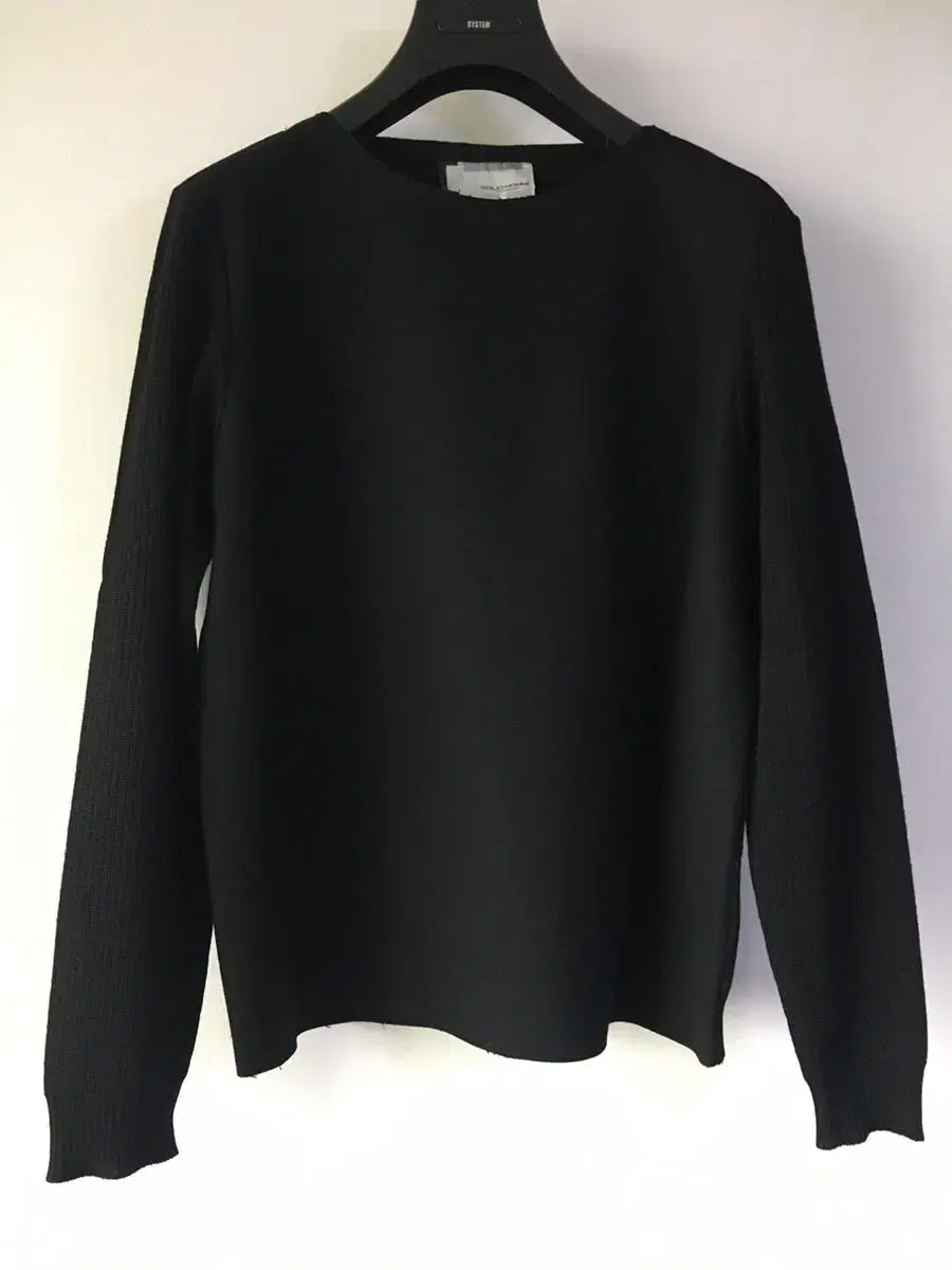 (size 48) Solid wool / 10% cashmere blend felted knit