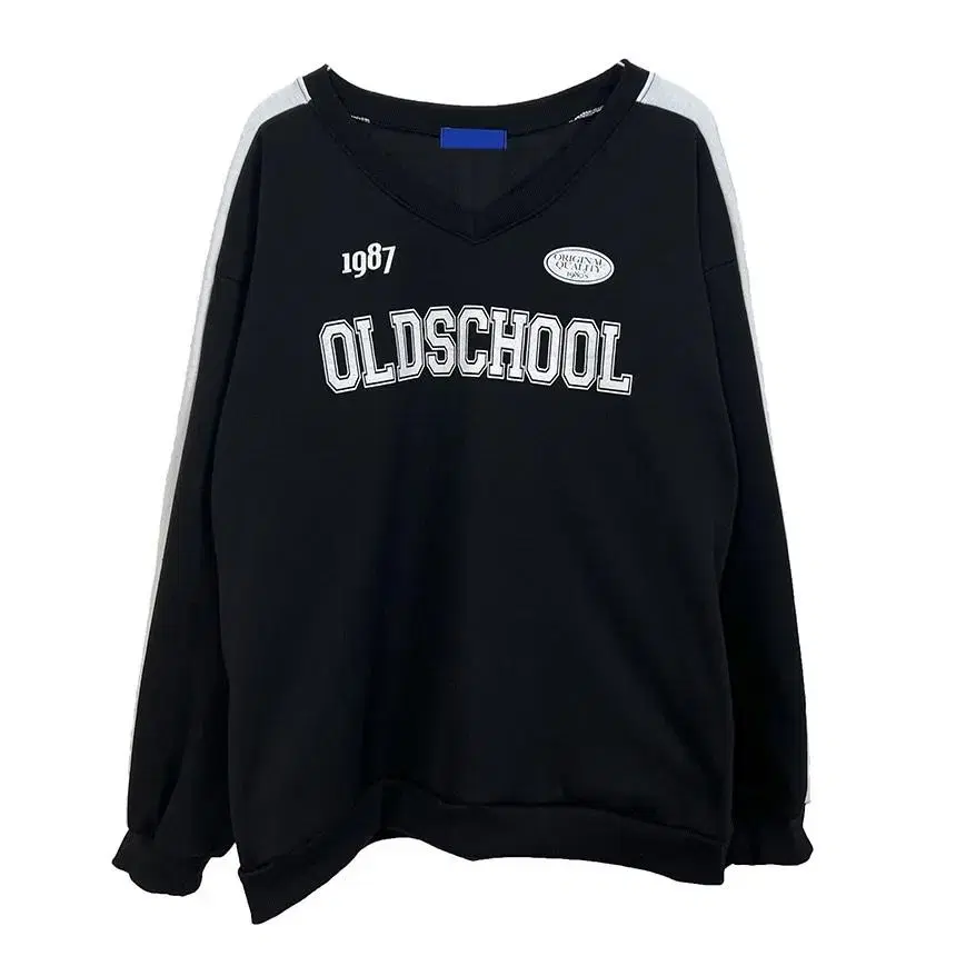 Unisex) Old School Brushed V-neck V-neck top