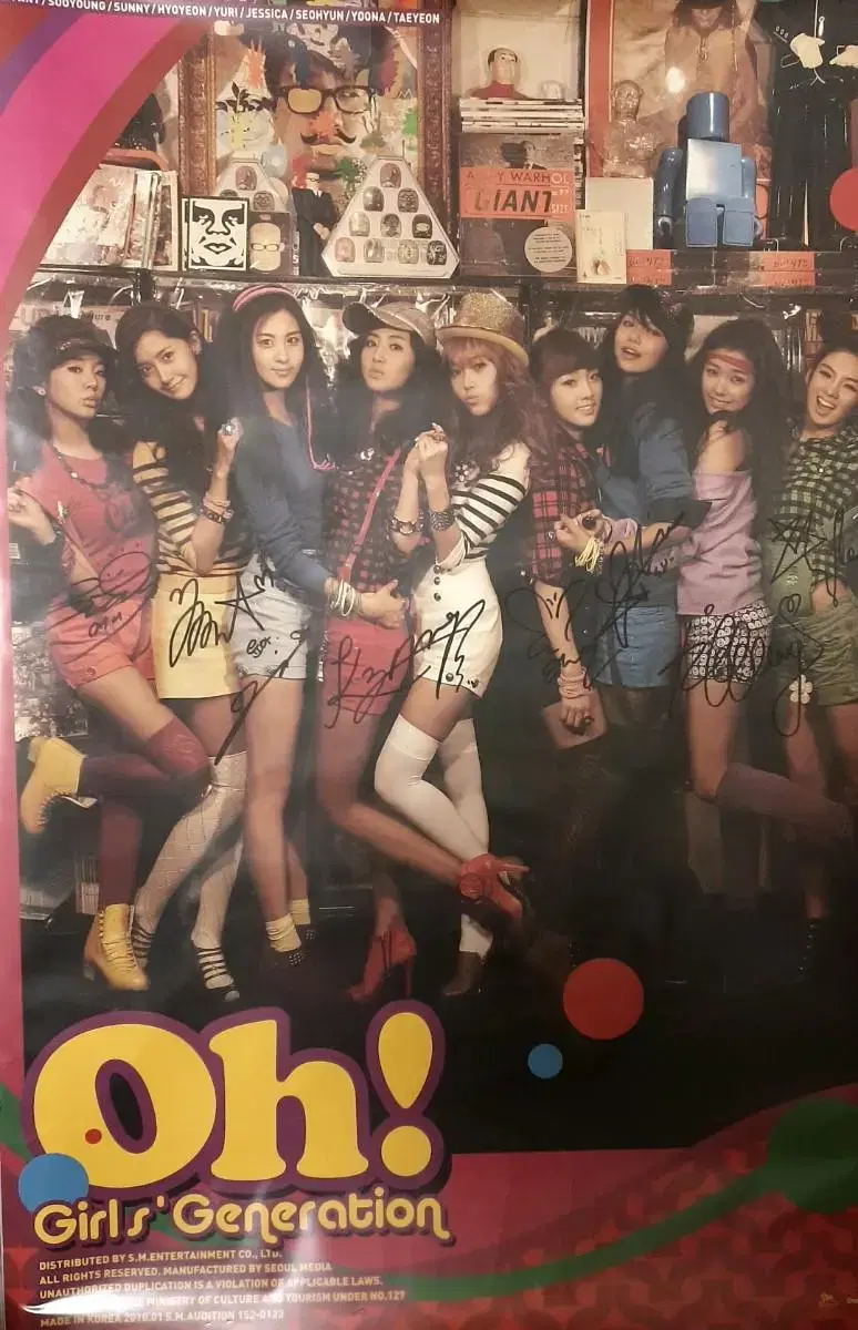 girls generation sign signature poster girls generation