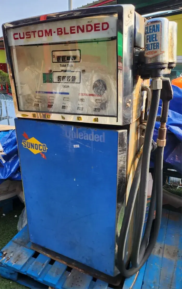 빈티지/레트로 미국주유기 SUNOCO Gasoline Gas Pump