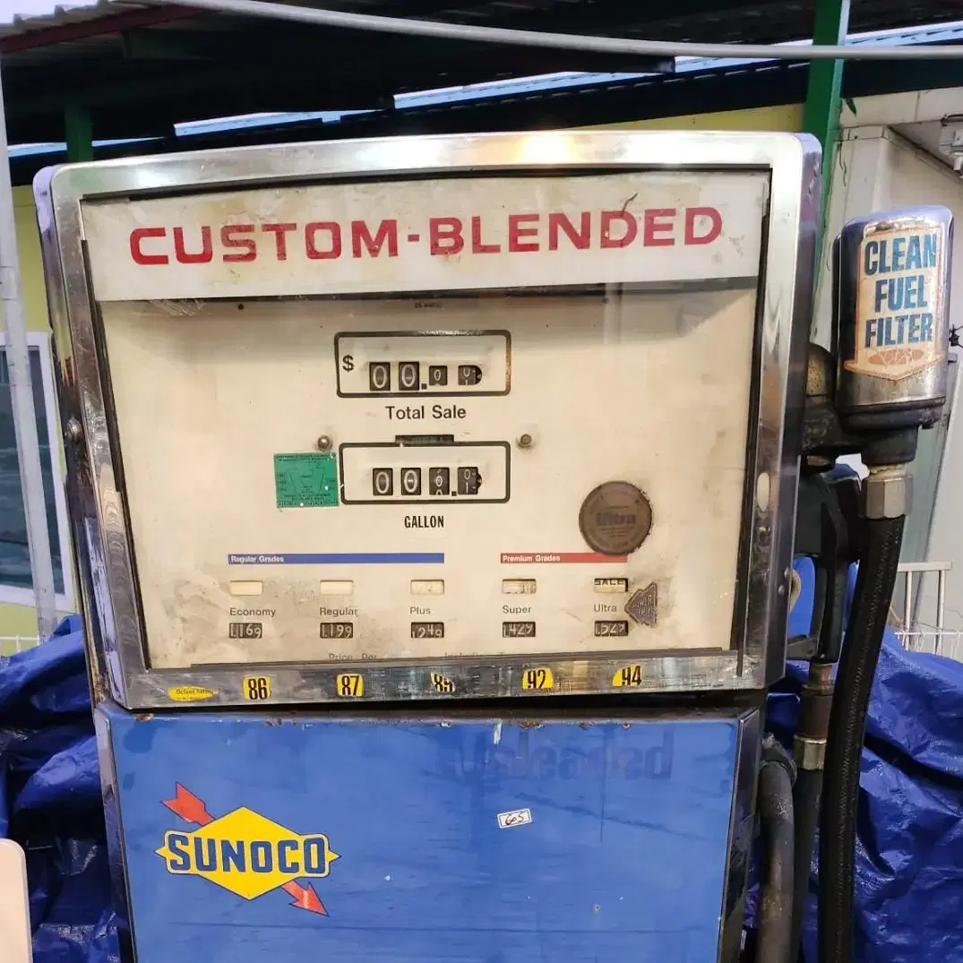 빈티지/레트로 미국주유기 SUNOCO Gasoline Gas Pump