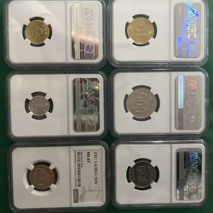 2001년 민트세트 NGC All 67 고등급 그레이팅 분양합니다