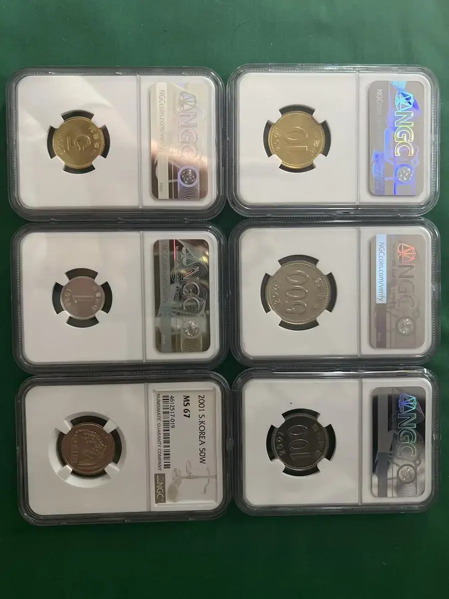 2001년 민트세트 NGC All 67 고등급 그레이팅 분양합니다