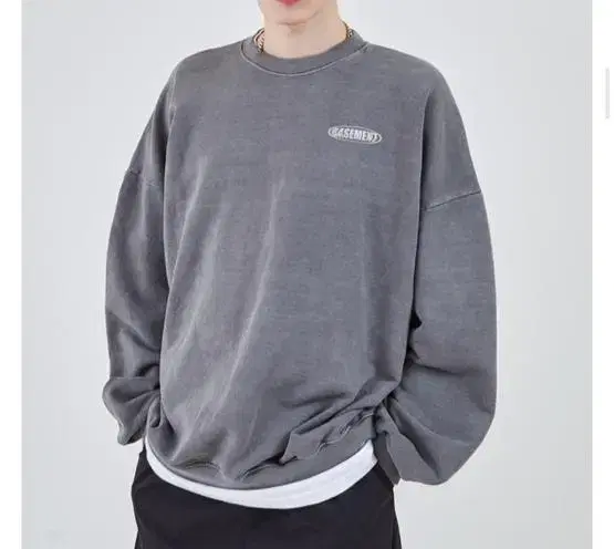 Basement Washing Sweatshirt [Charcoal] large