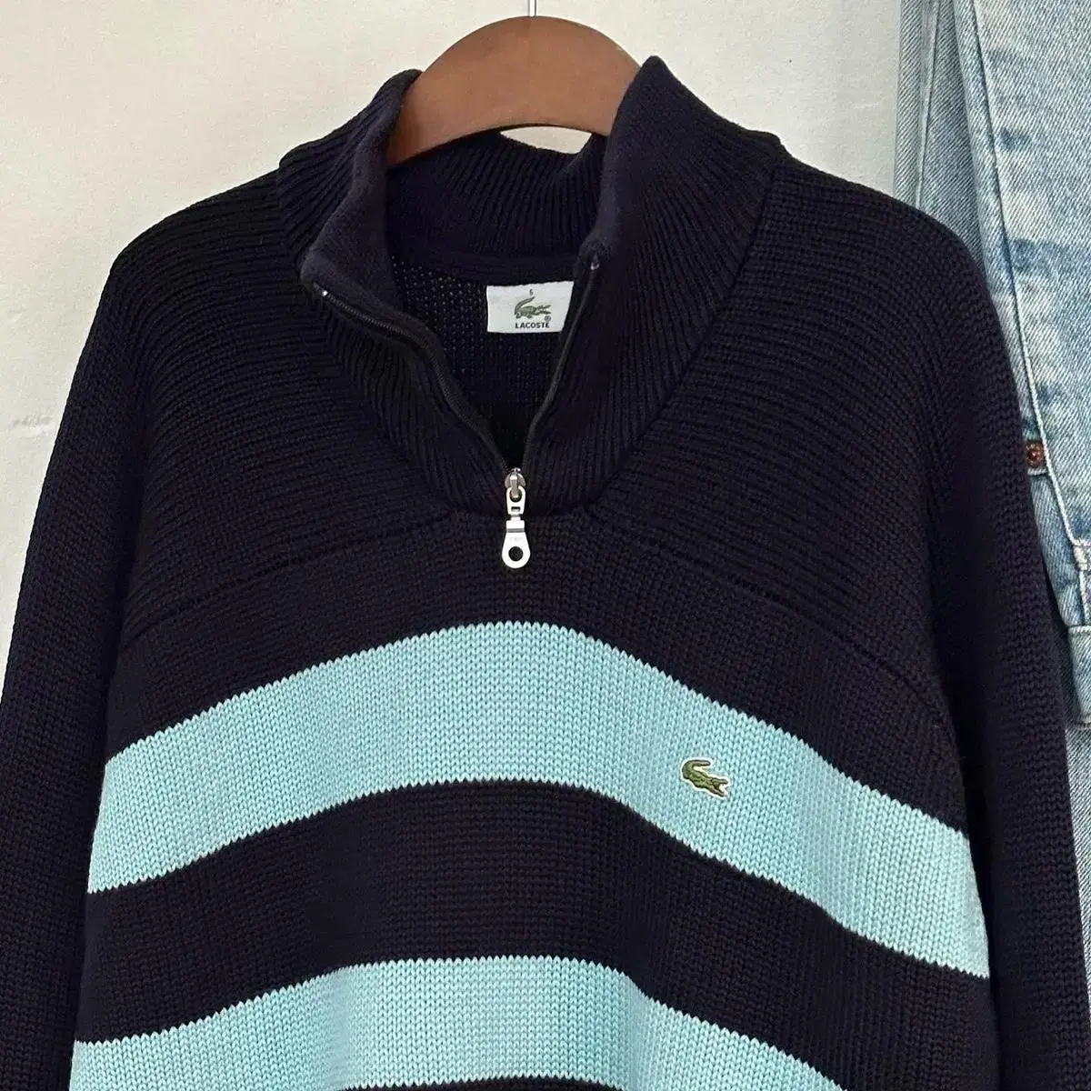 LACOSTE 라코스테 하프짚업 울 니트 (*JAPAN made)