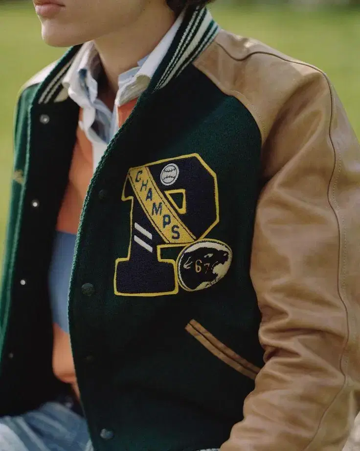 Polo Varsity Letterman Jacket Size S Double L RRL