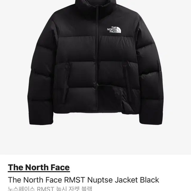 The North Face RMST 눕시 블랙 M, L