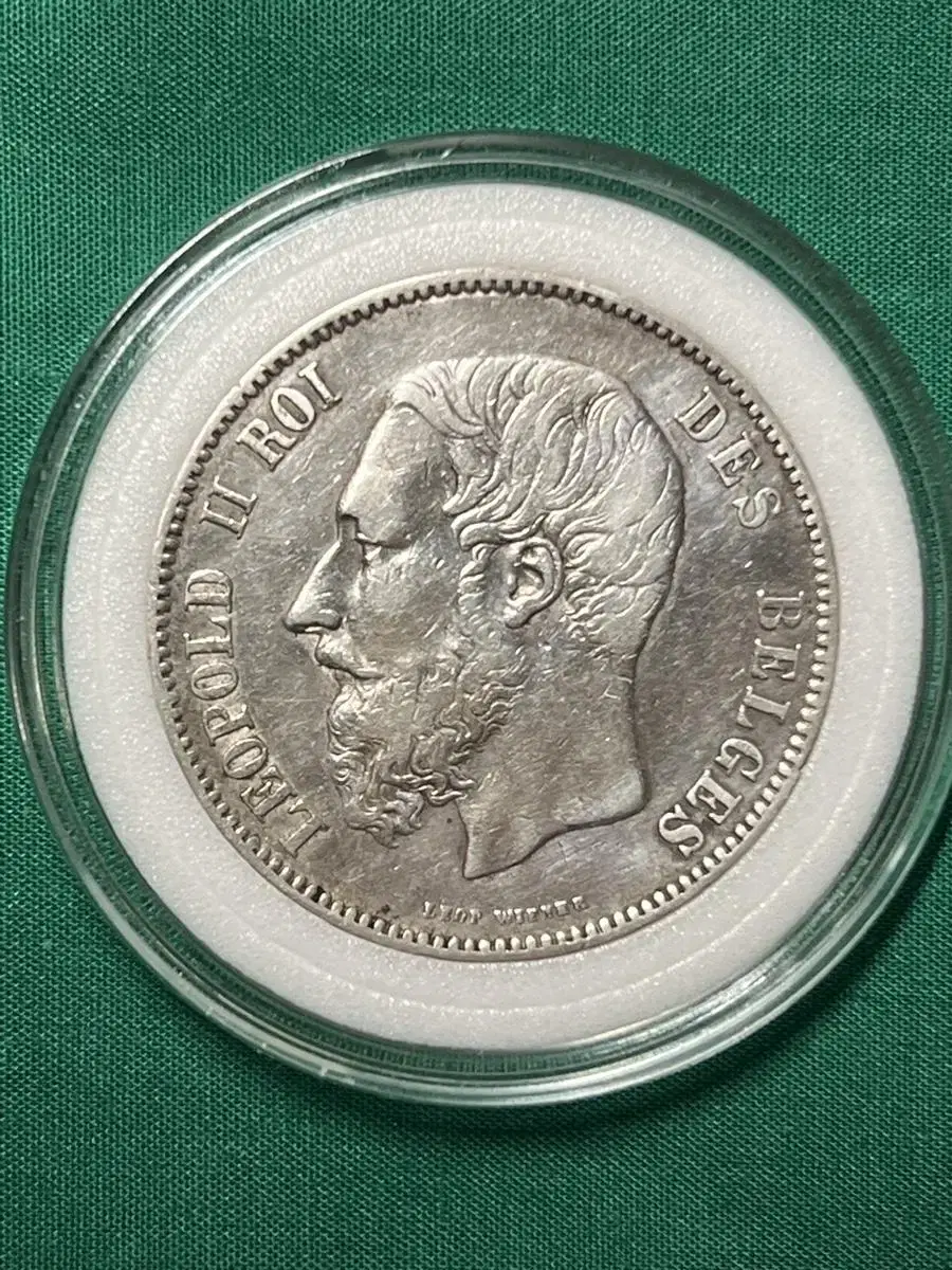 In 1874, Leopold II Roy Belgian franc