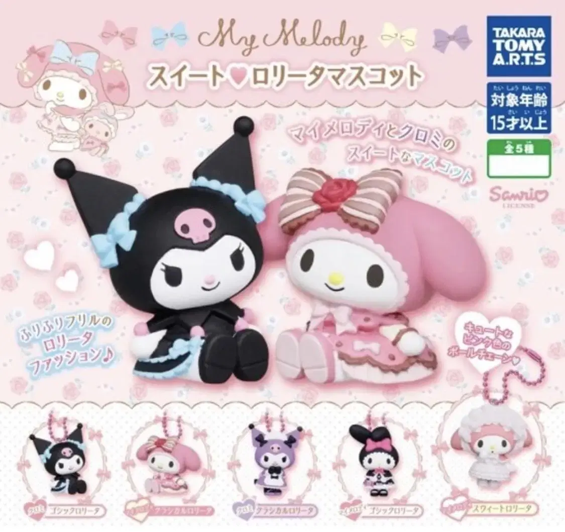 Sanrio Lolita Gacha New Products (My Melody, Kuromi)