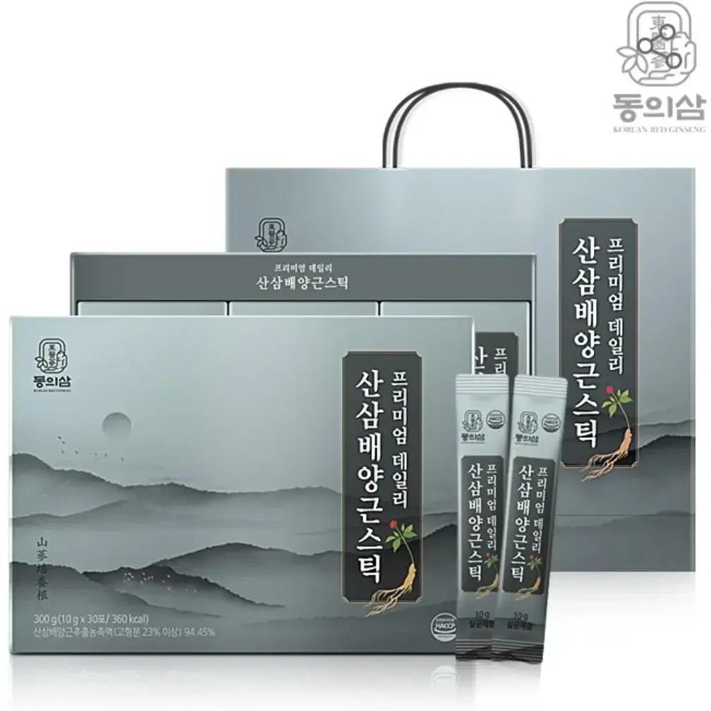 추석 선물세트 동의삼  산삼배양근스틱 (10g*30포)