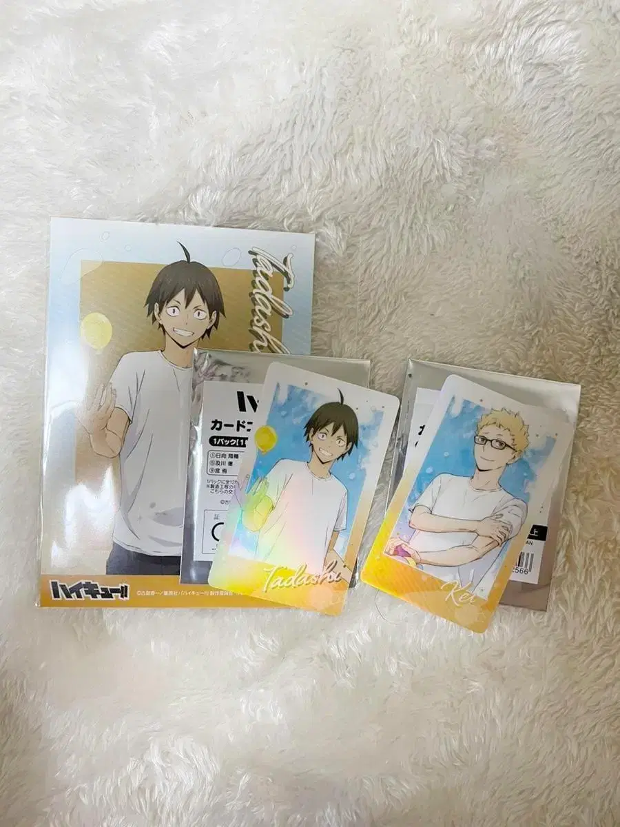 Haikyuu Tsukishima Yamaguchi Water Play Photo Card postcard in bulk