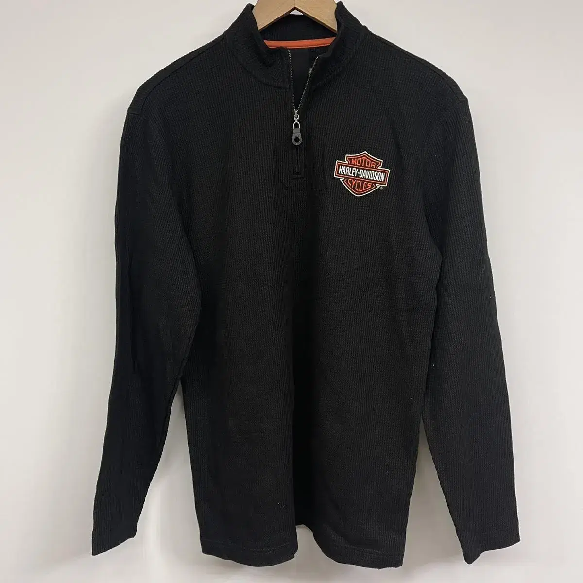 [Harley-Davidson] Waffle Half Zip Up (~L)