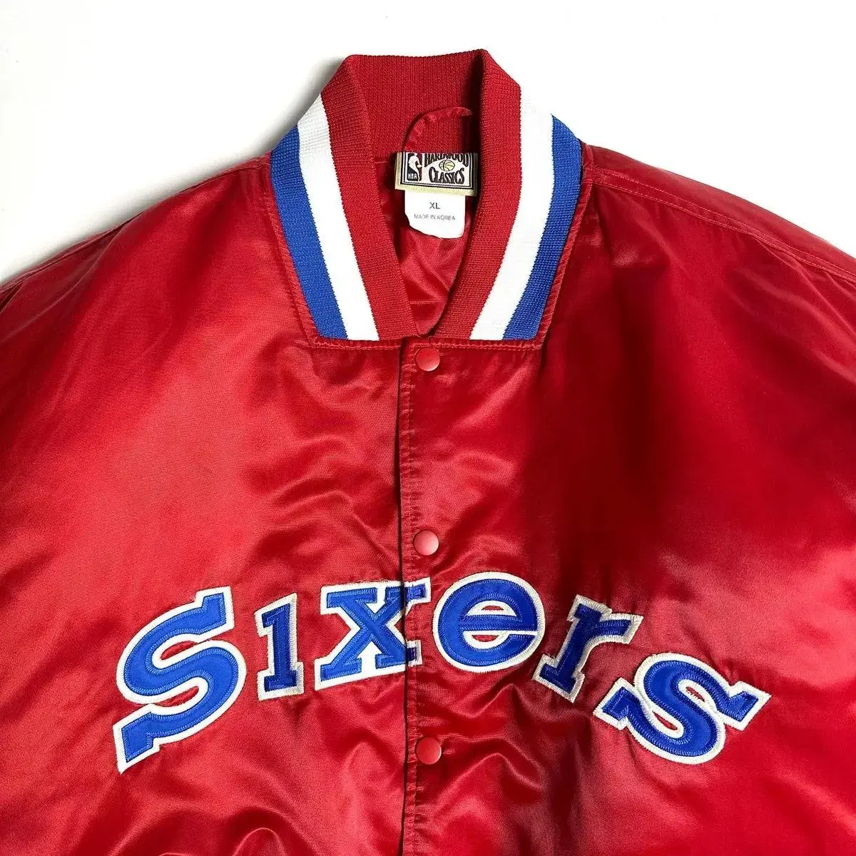 Majestic 90s 필라델피아 Sixers 바시티 자켓