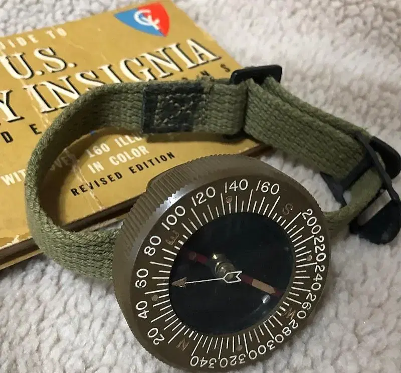 Wristwatch type compass for US Army Airborne troops in WWII and Korea.