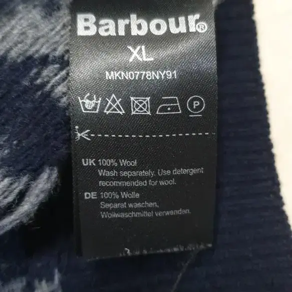 바버 barbour 스웨터 남자니트 XL