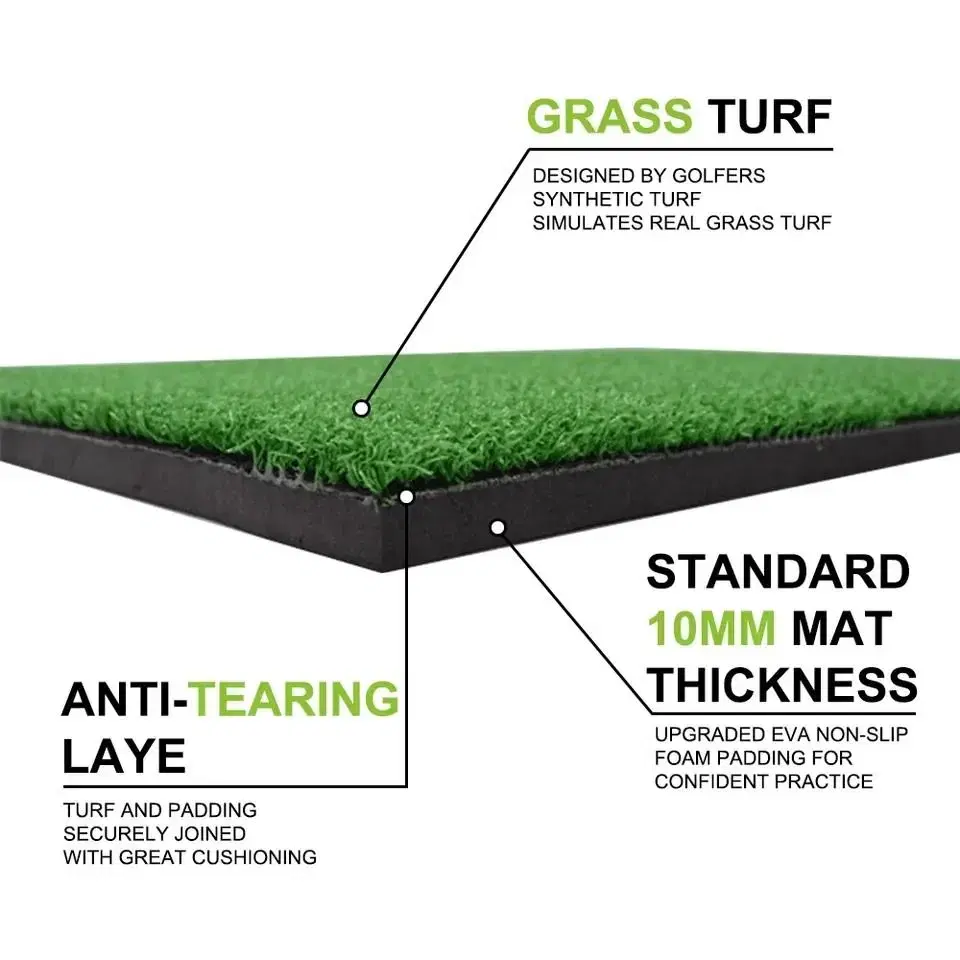 3 in 1 미끄럼방지 골프 매트 스윙 퍼팅 훈련 연습