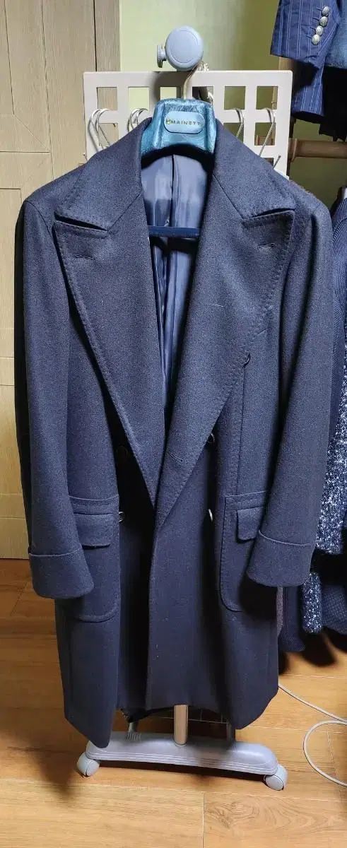 Casa del Sarto Navy Polo Coat 46 (cannonico double fei)