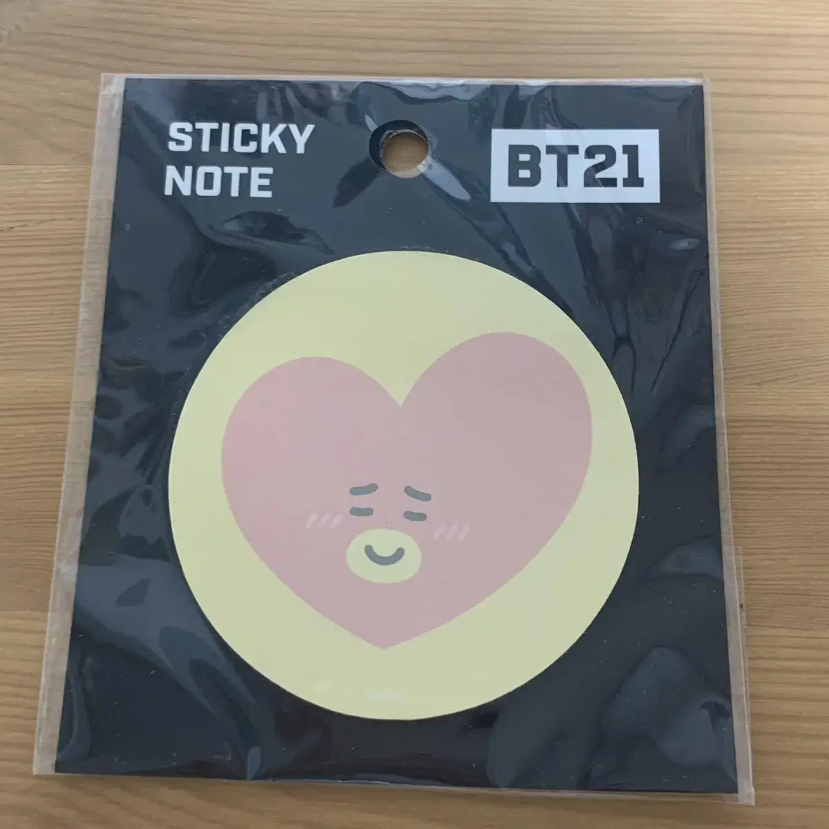 BT21 타타 원형메모지