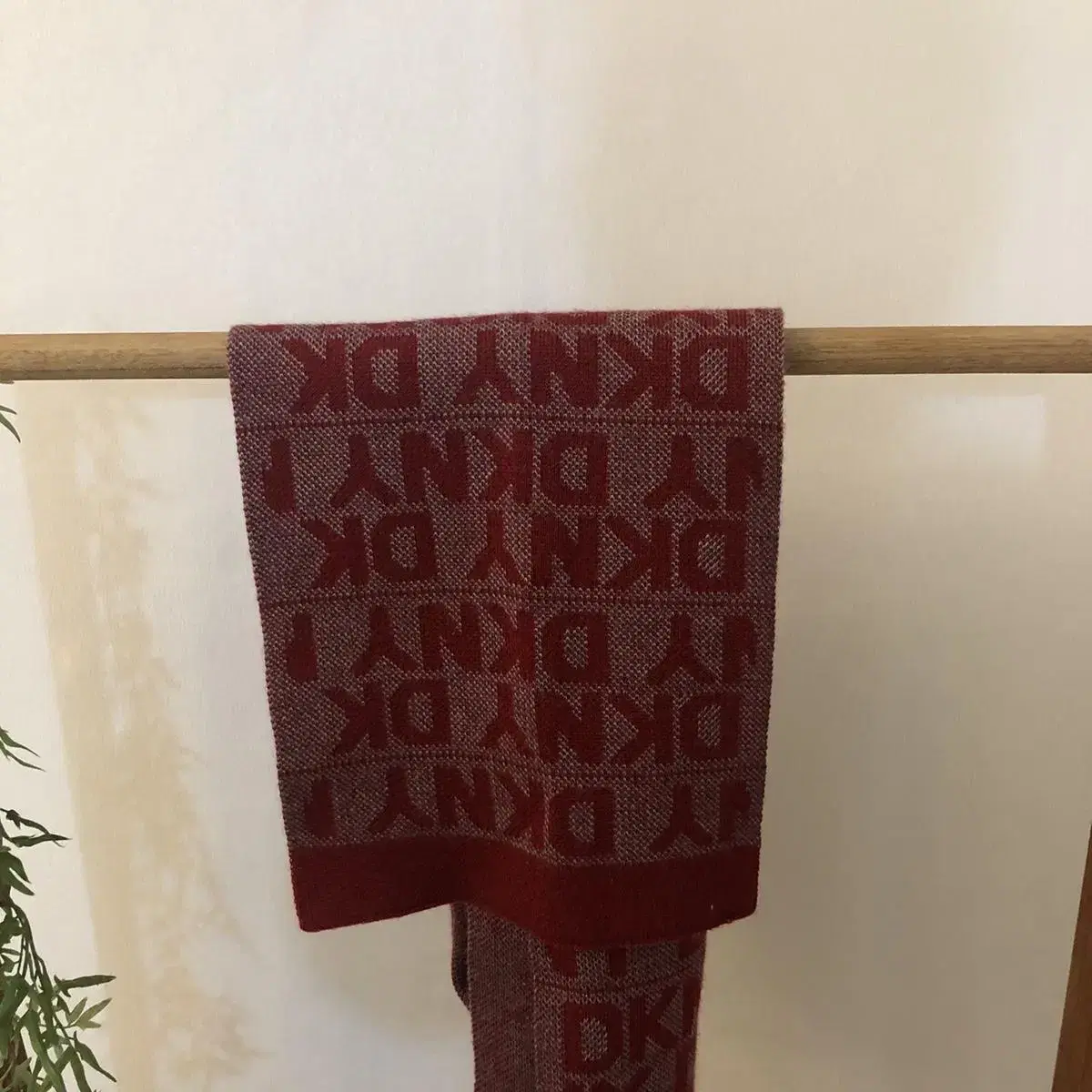 Vintage DKNY red inside muffler