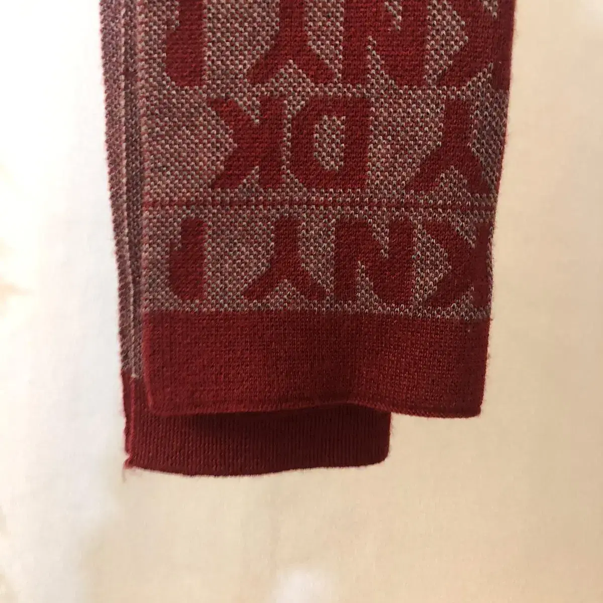 Vintage DKNY red inside muffler