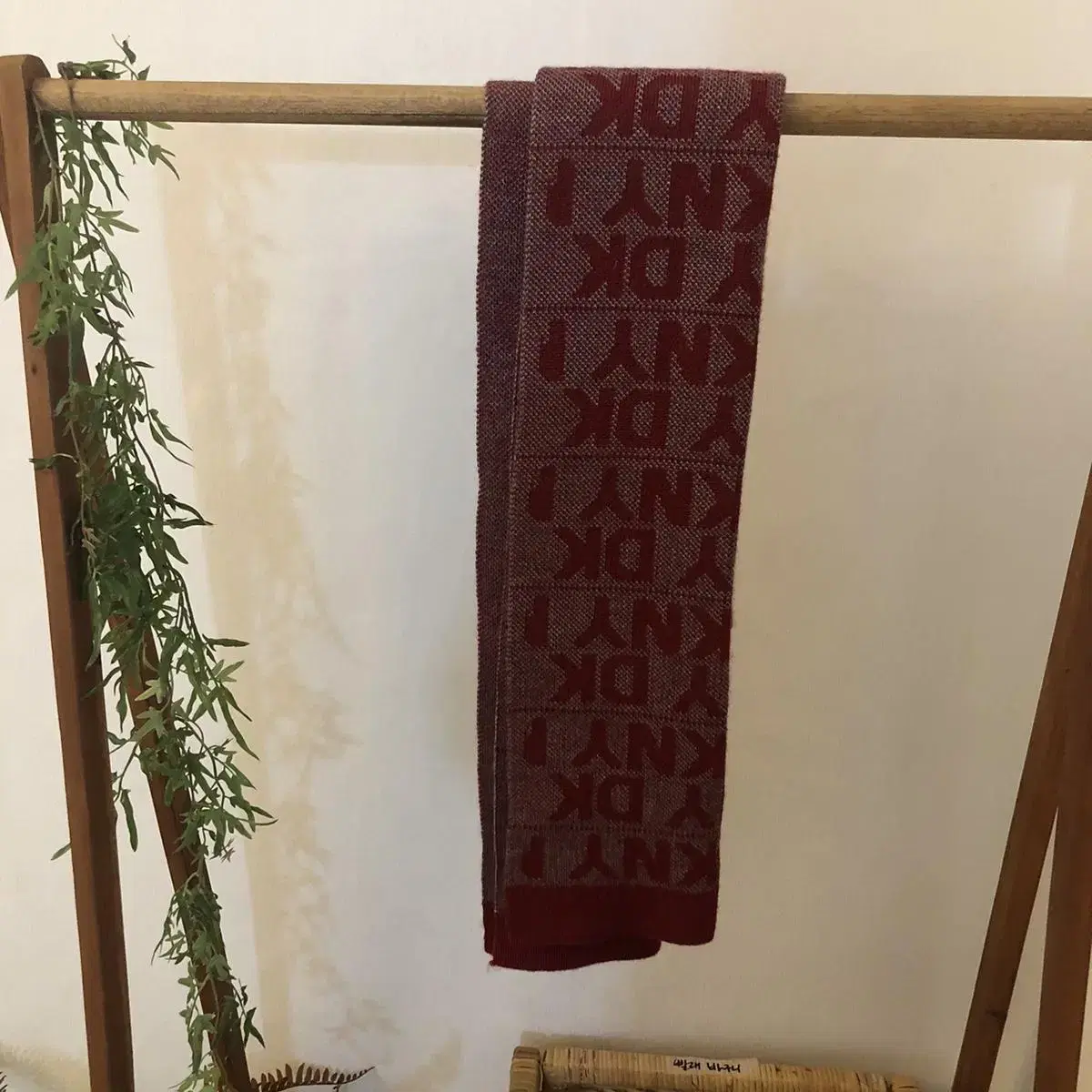 Vintage DKNY red inside muffler