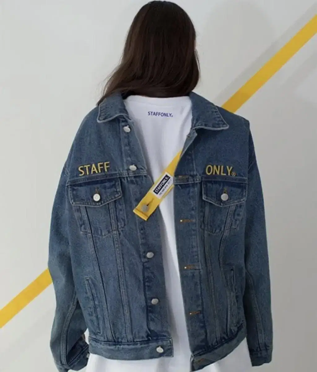 스탭온리 SAFETY BELT DENIM JACKET 청자켓