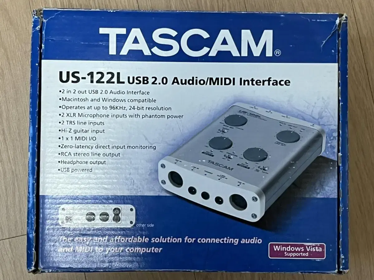 TASCAM US-122L Audio/MIDI Computer Inter