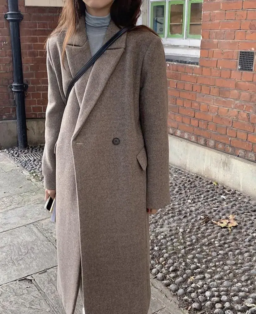 Maybee Baby Dearist Herringbone Long Coat