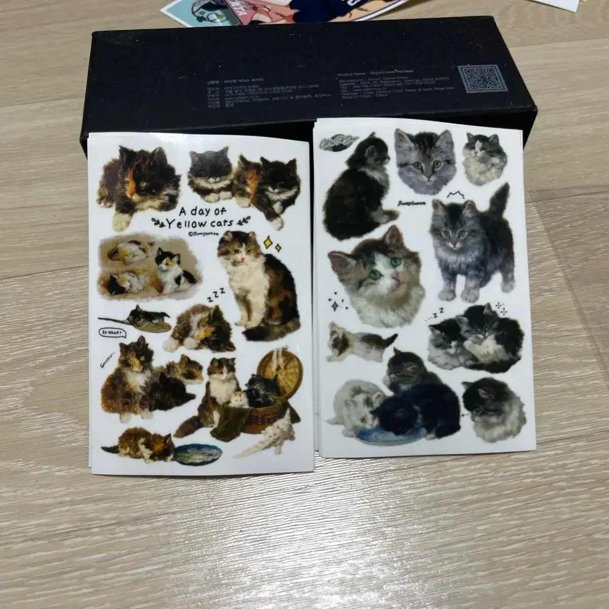 Bom Bom's cat sticker Instagram