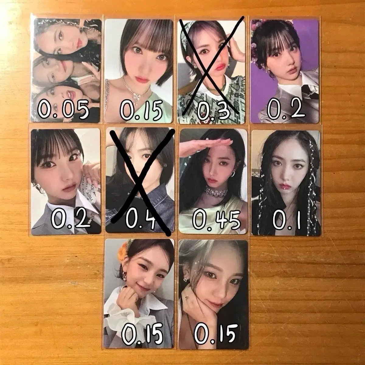 Viviz gfriend eunha eunbi umji photocard WTS