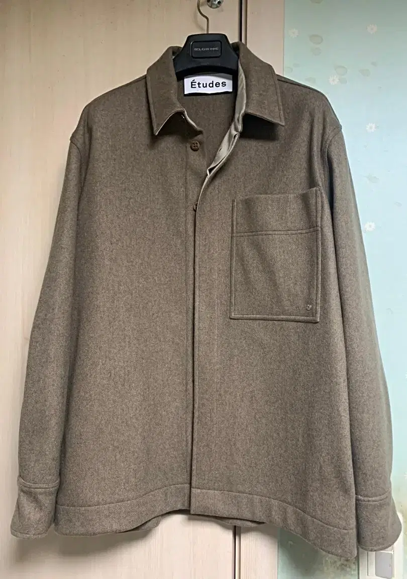 [ETUDES STUDIO]Etudes Studio Khaki beige wool shirt jacket