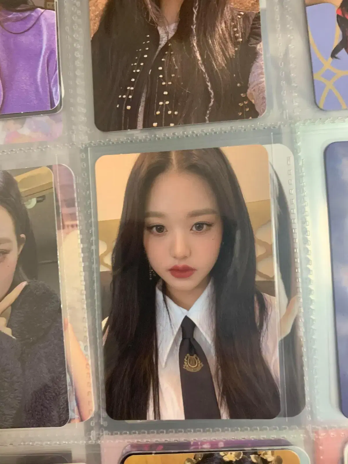 iz*one ive jang wonyoung tie wonyoung photocard